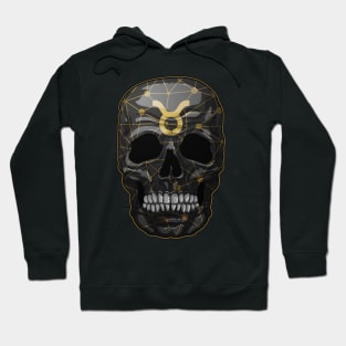 skull, zodiac signs, Taurus Hoodie